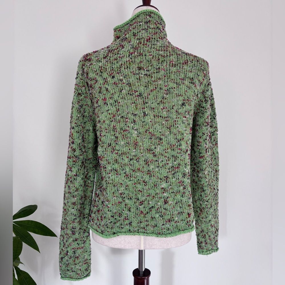 Coldwater Creek size Medium Green speckled Sweater